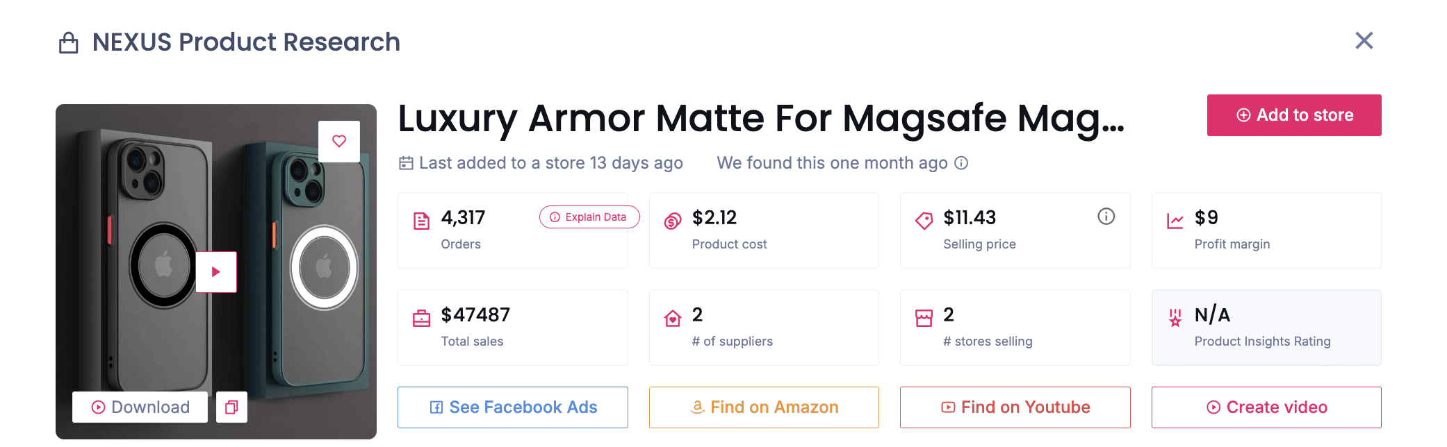 magnetic mount ready to use case